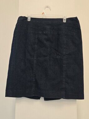 Dark Blue Denim Skirt - Contemporary Women's Skirt